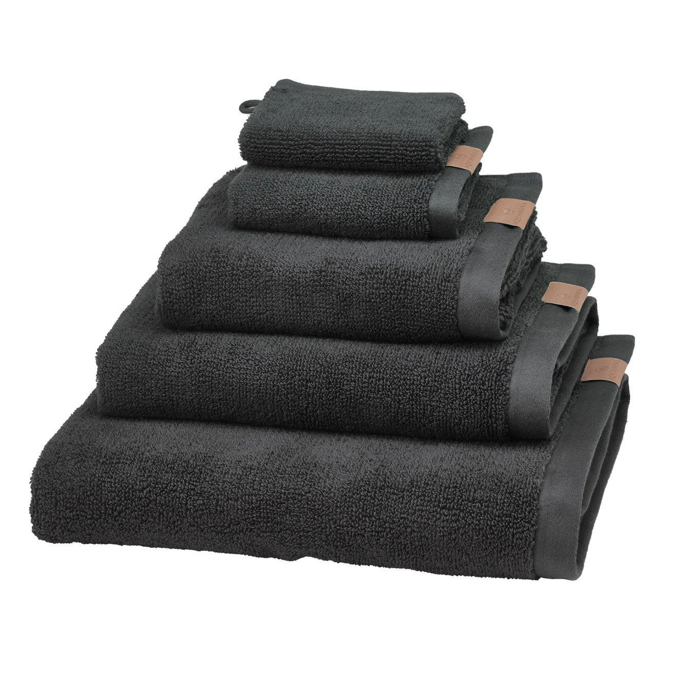 Aquanova Bath textiles OSLO color Caviar, dark gray (OSLTW-633)