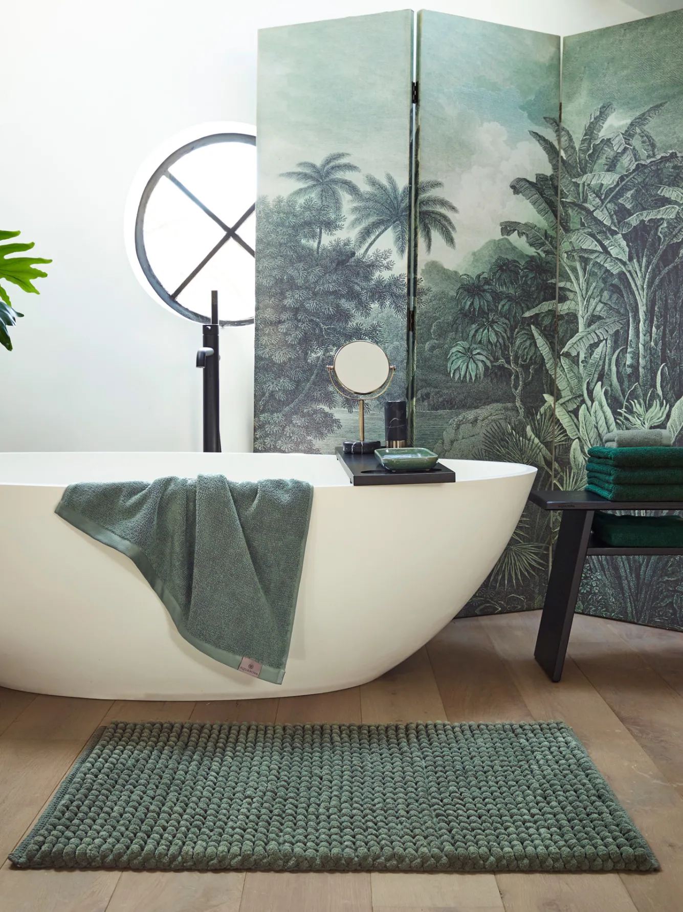 Aquanova Bath textiles OSLO color Willow, green (OSLTW-116)