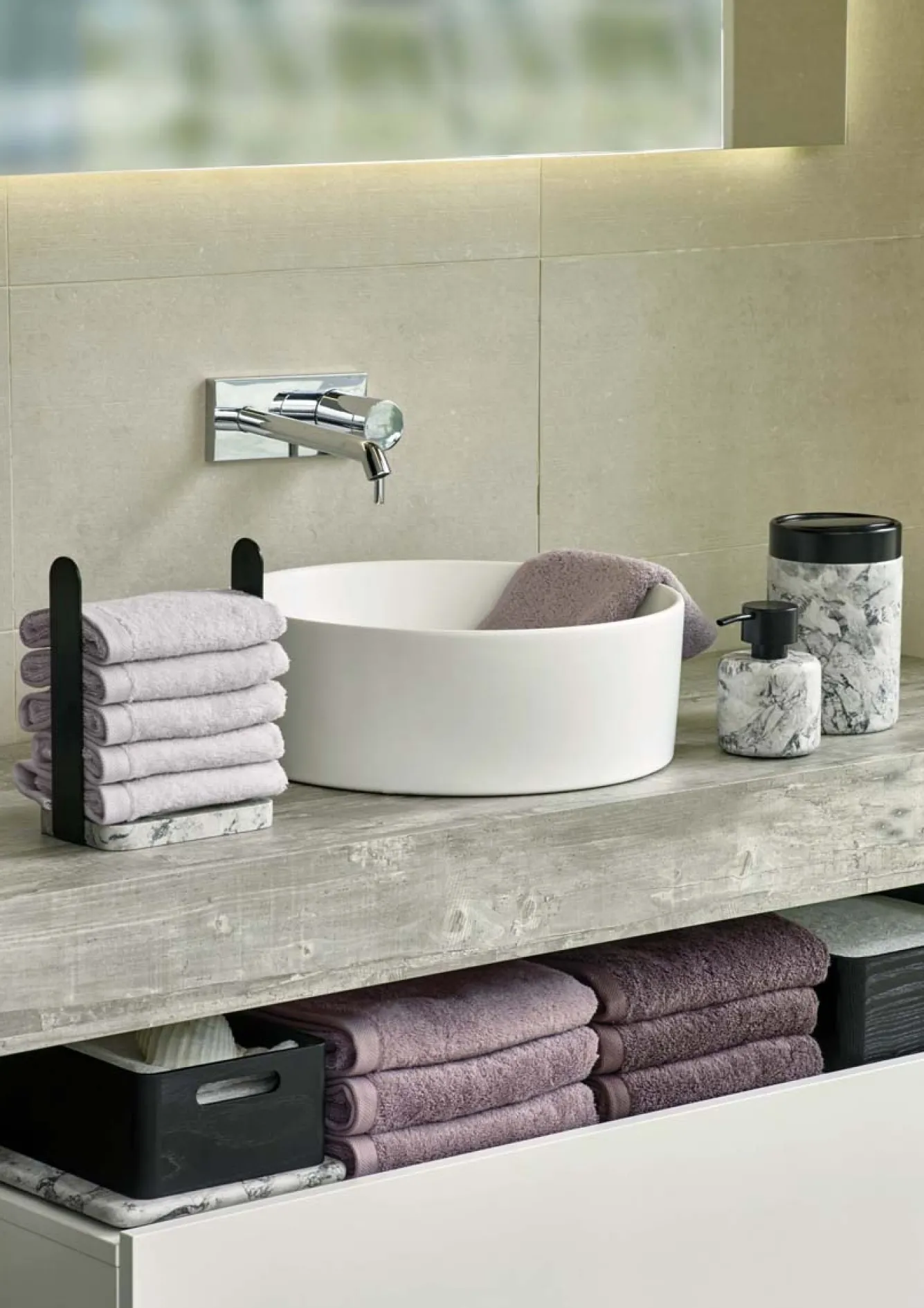 Aquanova Bath towel 70x130 cm LONDON color Calla-824 (set/3)