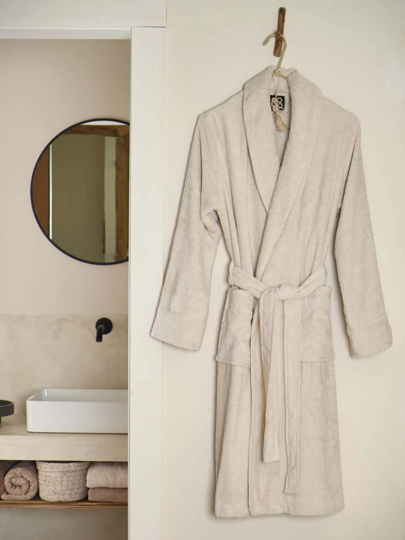 Aquanova Bathrobe LONDON color Birch-806 (beige)