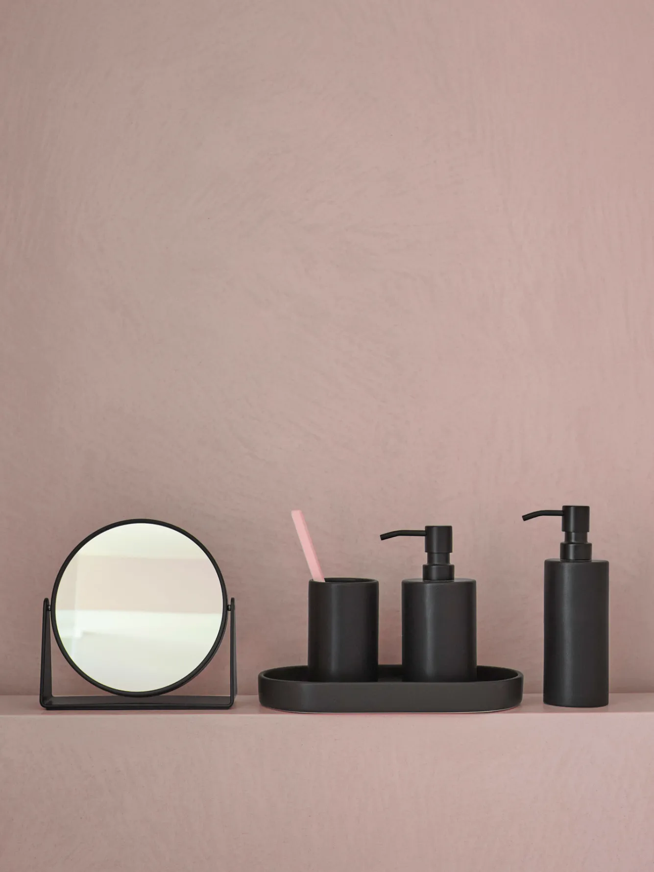 Aquanova Cosmetic mirror FORTE color black - wall (FORMIW-09)