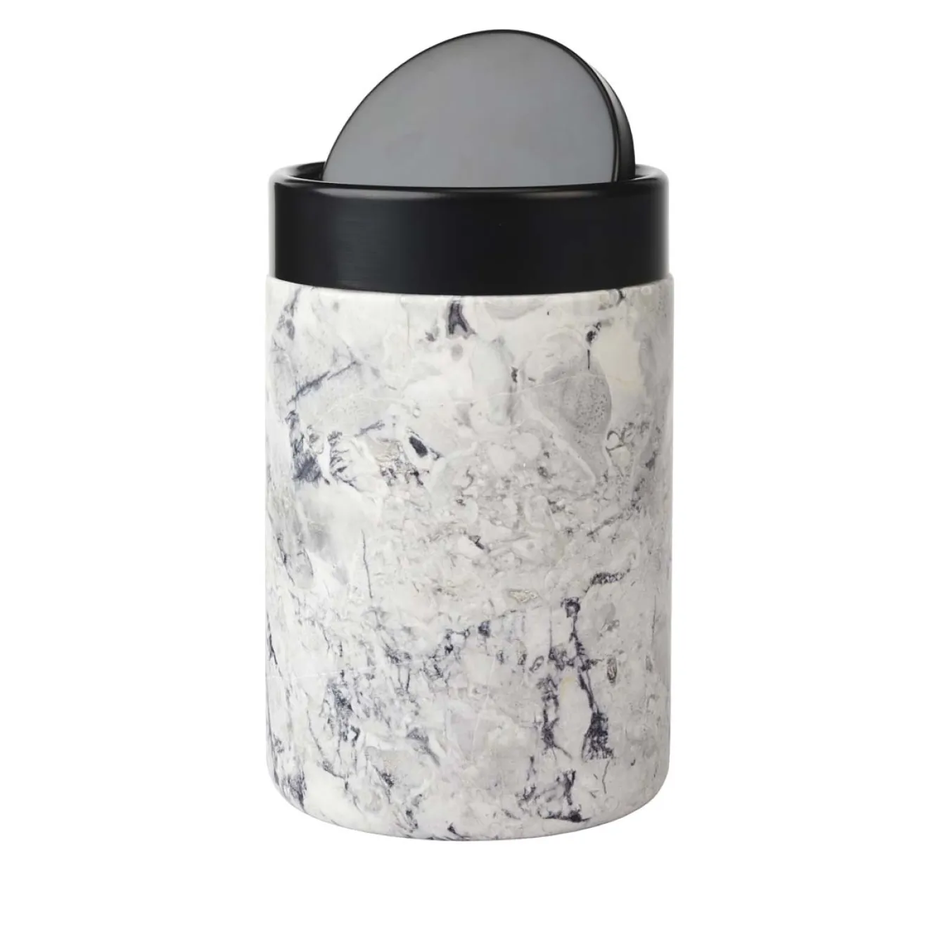 Aquanova Cosmetics waste bin NERO color Alba (grey)