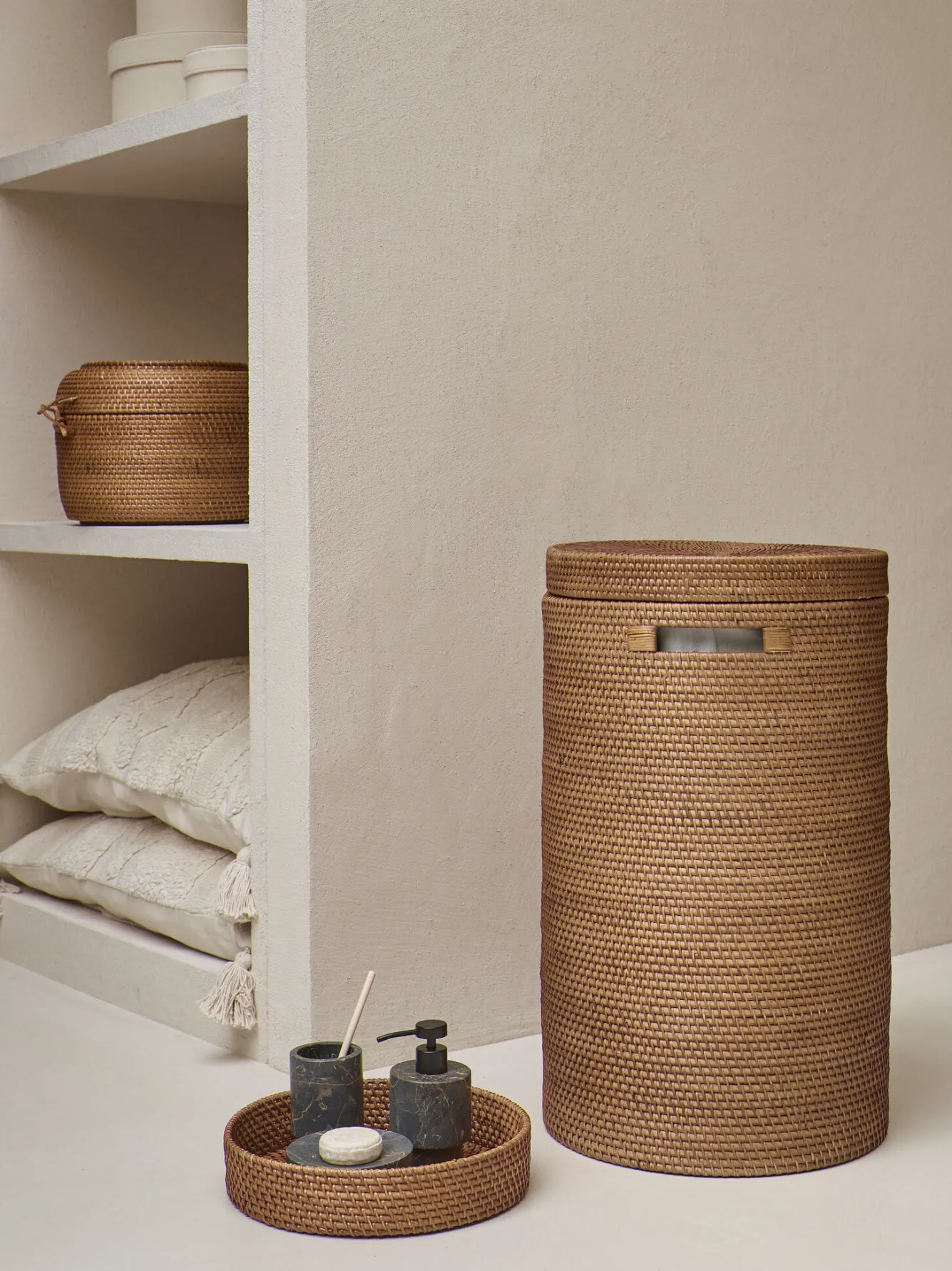 Aquanova Storage basket CINO color Ginger (brown)