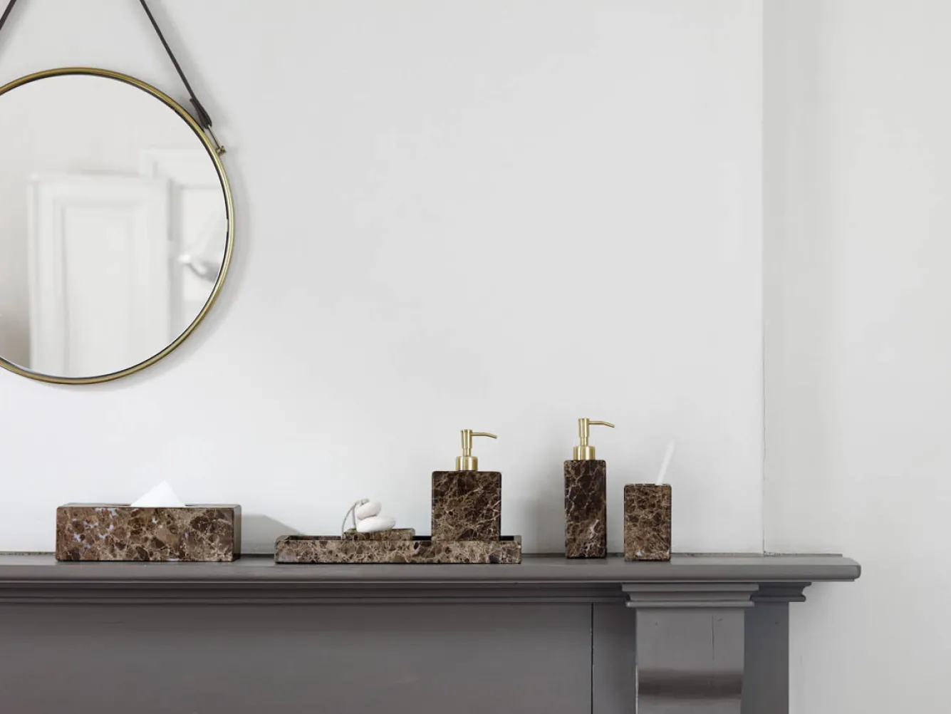 Aquanova Toilet brush holder HAMMAM Brown (HAMBHR-01)