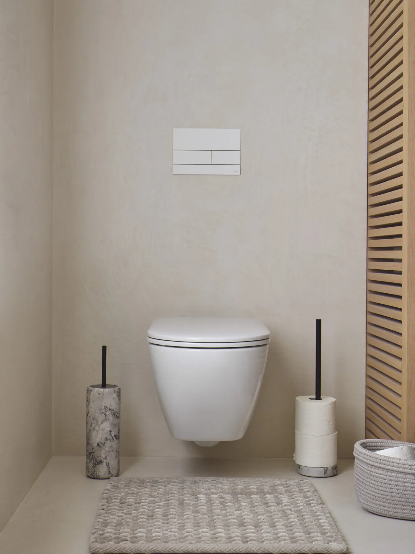 Aquanova Toilet roll holder NERO color Alba (grey)