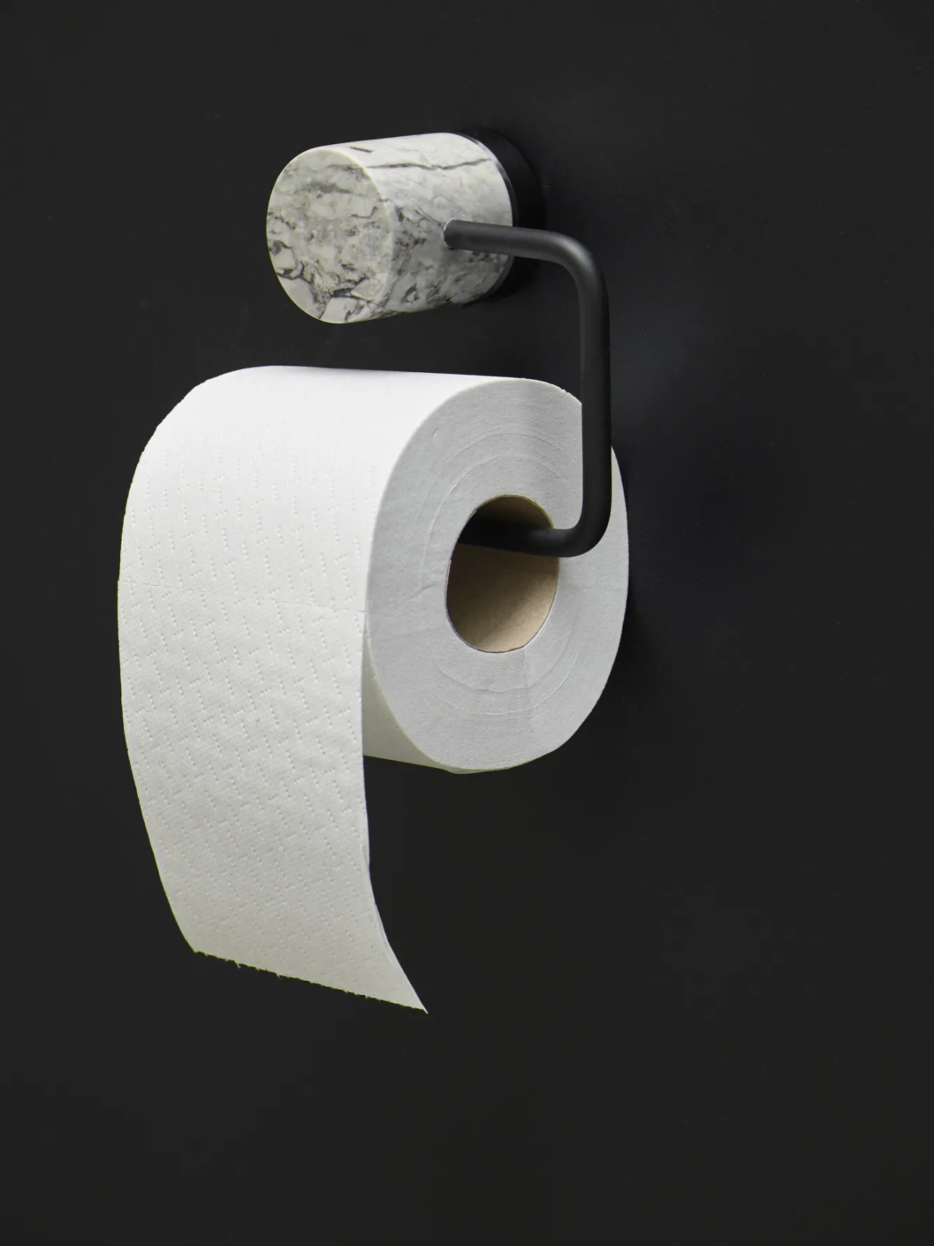 Aquanova Toilet roll holder NERO color Alba (gray)