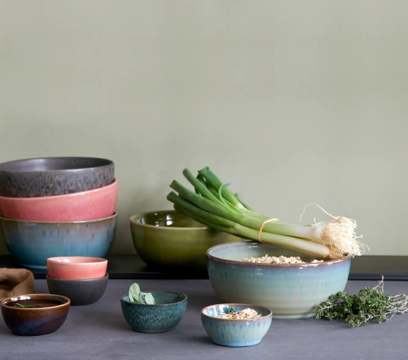 ASA Selection POKÉ mini bowl 8 cm color Mangosteen-266 (brown)