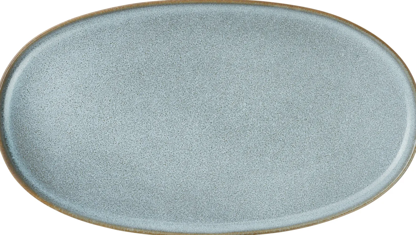 ASA Selection SAISONS flat plate oval 29 cm color Denim (blue)