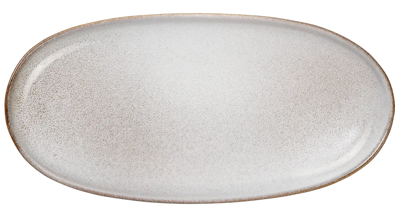 ASA Selection SAISONS flat plate oval 20 cm color Sand (beige)