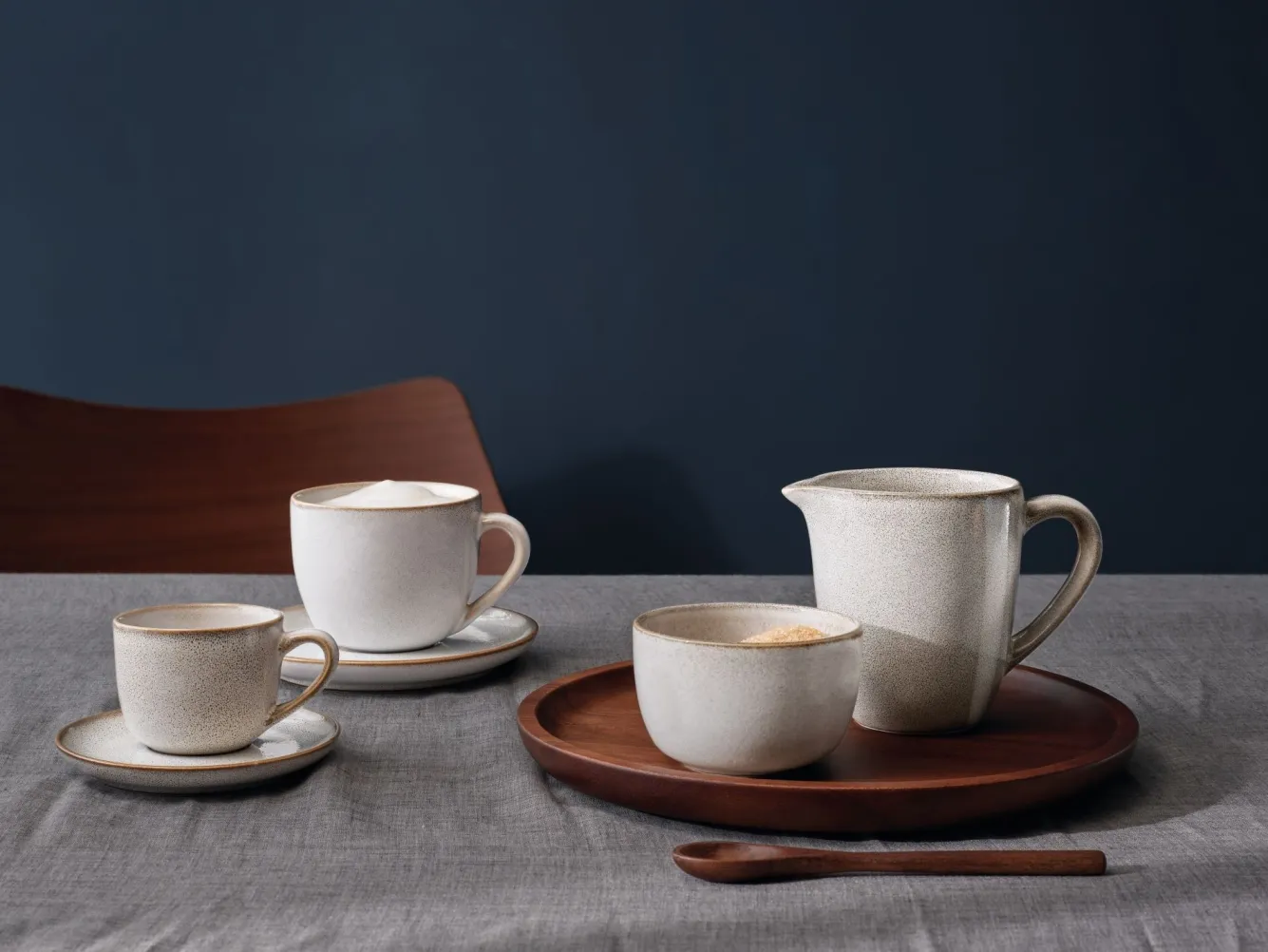 ASA Selection SAISONS cup and saucer color Sand (beige)