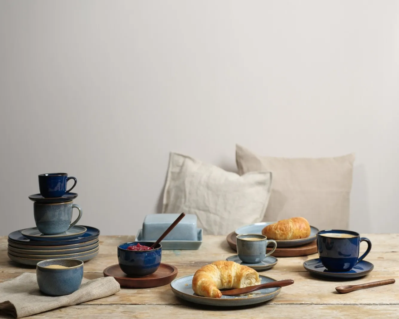 ASA Selection SAISONS cup and saucer color Denim (blue)