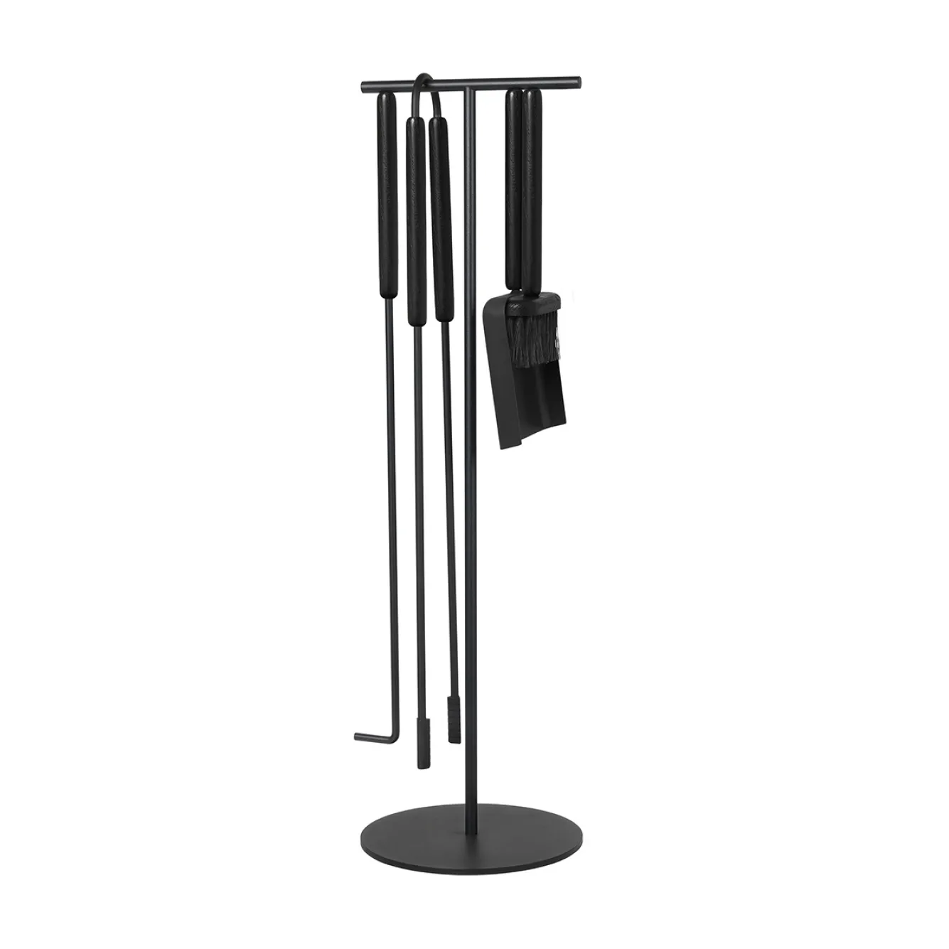 Blomus ASHI 5-piece standing fireplace set (black oak) 66154