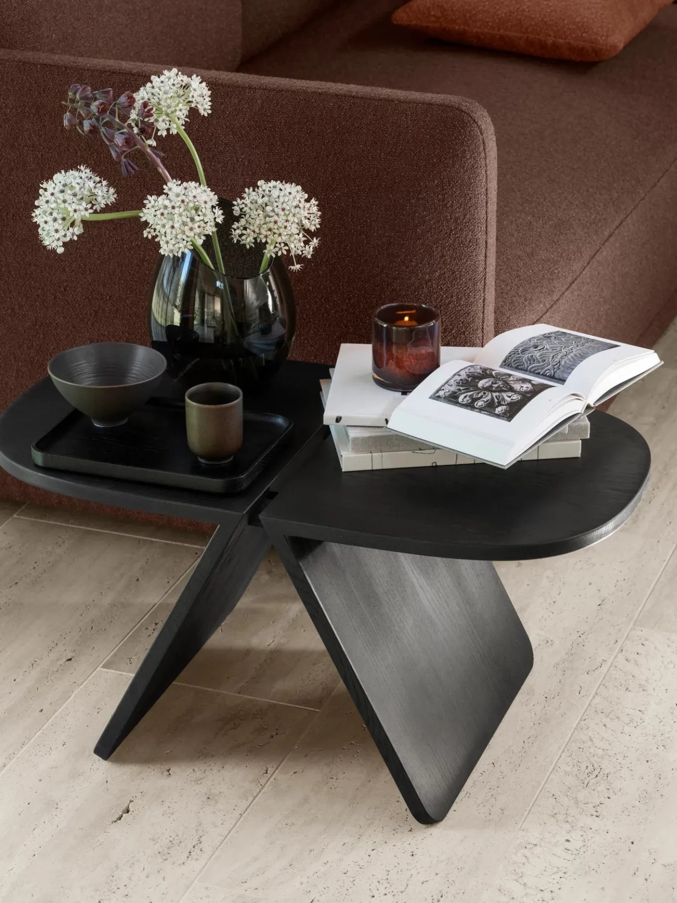 Blomus AVIO coffee table 80 x 43 cm - black oak (66696)