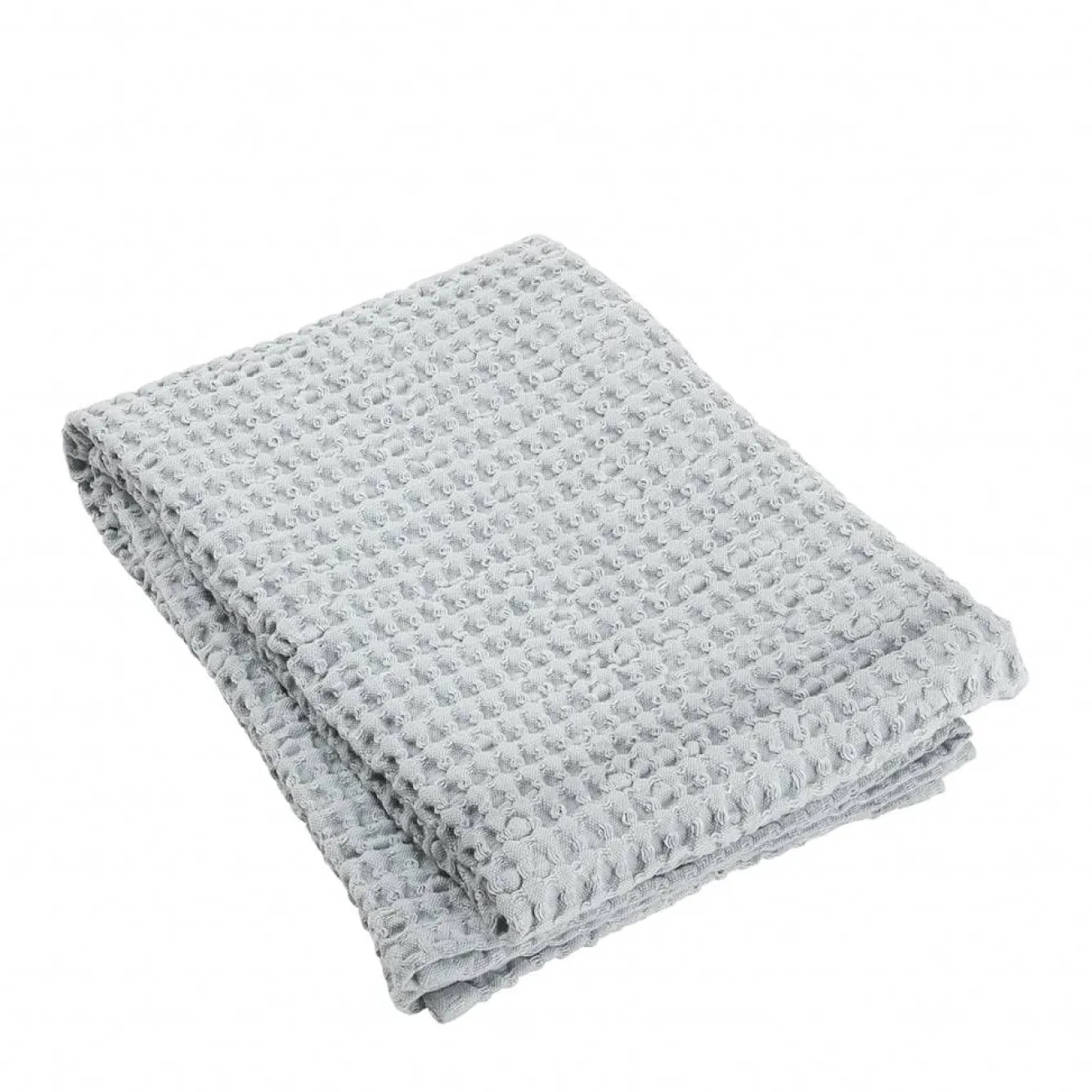 Blomus Bath towel waffle pattern 70x140 cm CARO color Micro Chip, light gray, 400 gr / m² (68998)