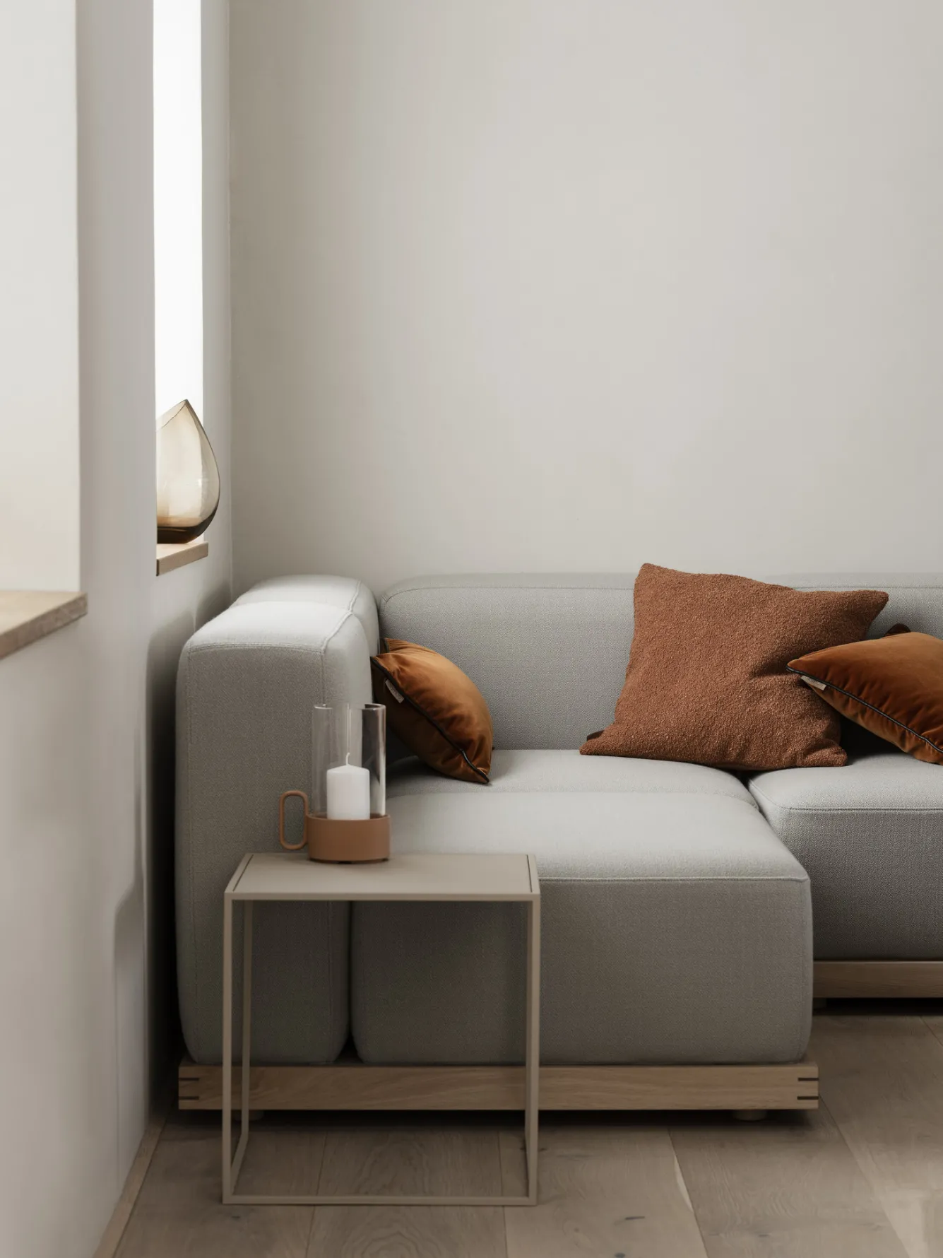 Blomus BOUCLE cushion cover 50x50 - Rustique Brown (66584)