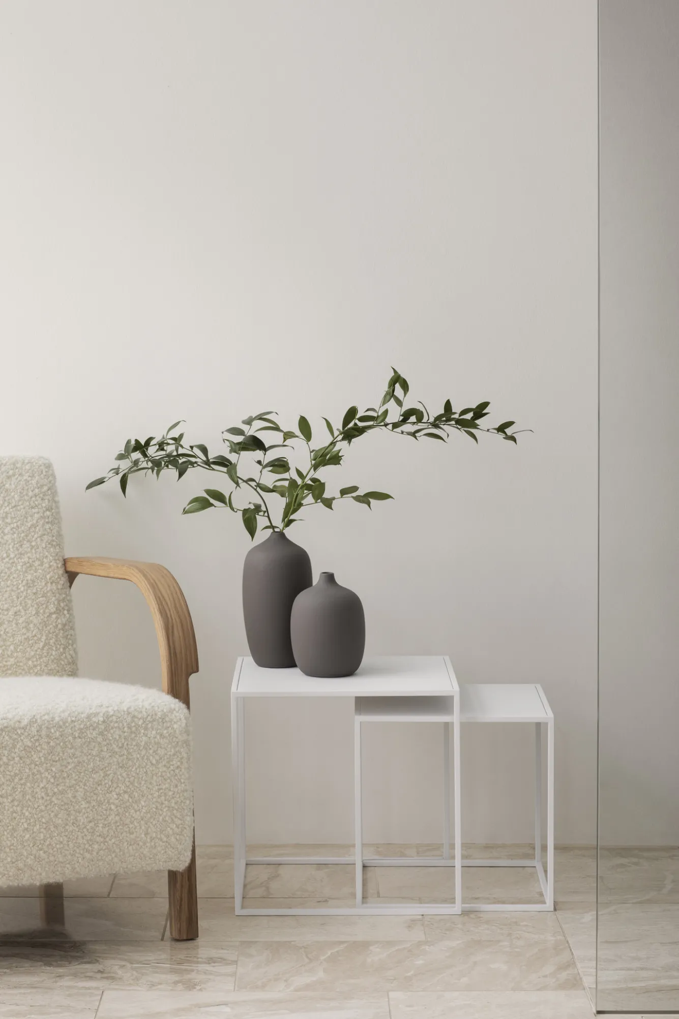 Blomus FERA set of 2 side tables color White (66198)