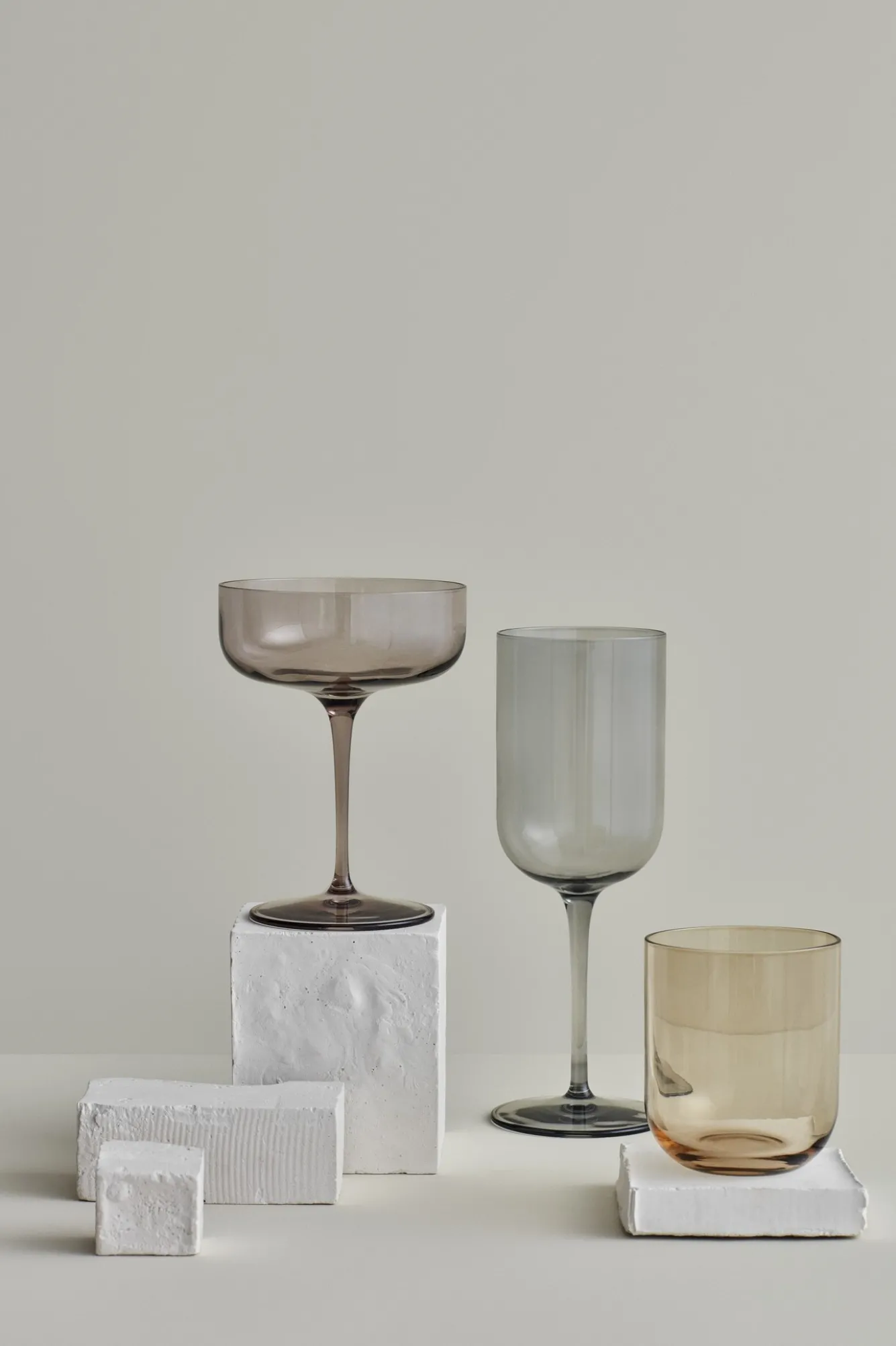 Blomus FUUM white wine glasses 280ml Fungi - set/4 (63942)