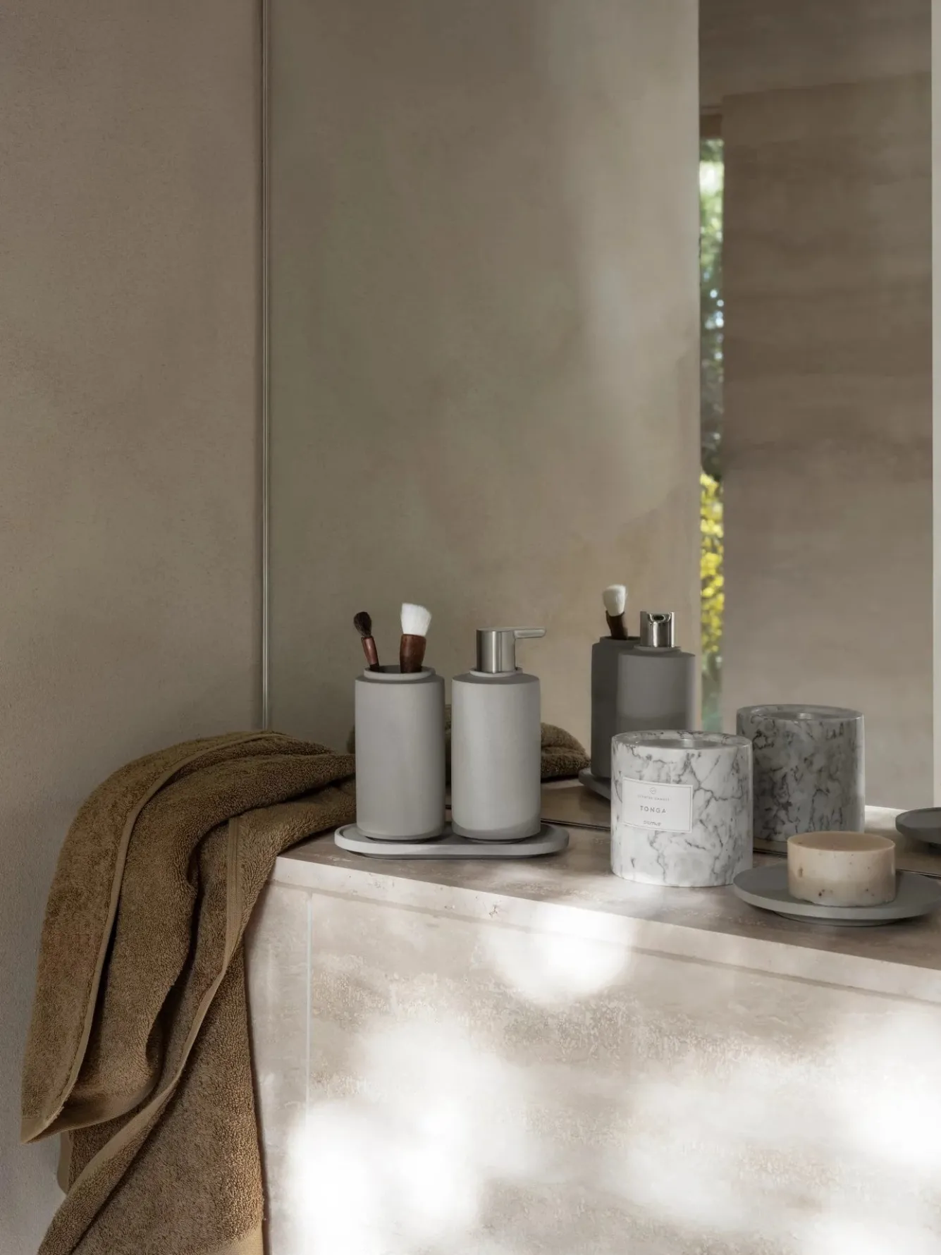 Blomus Guest towel (set/4) RIVA 30x30 cm color Tan (66399)