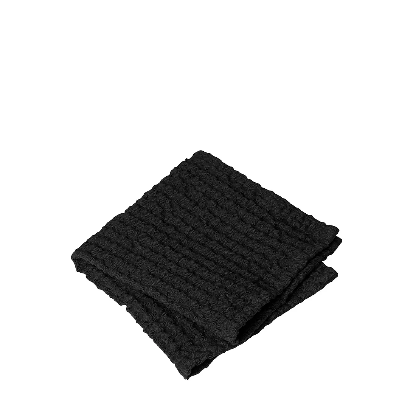 Blomus Guest towel CARO (set / 2) waffle pattern 30x30 cm color Black (66309)