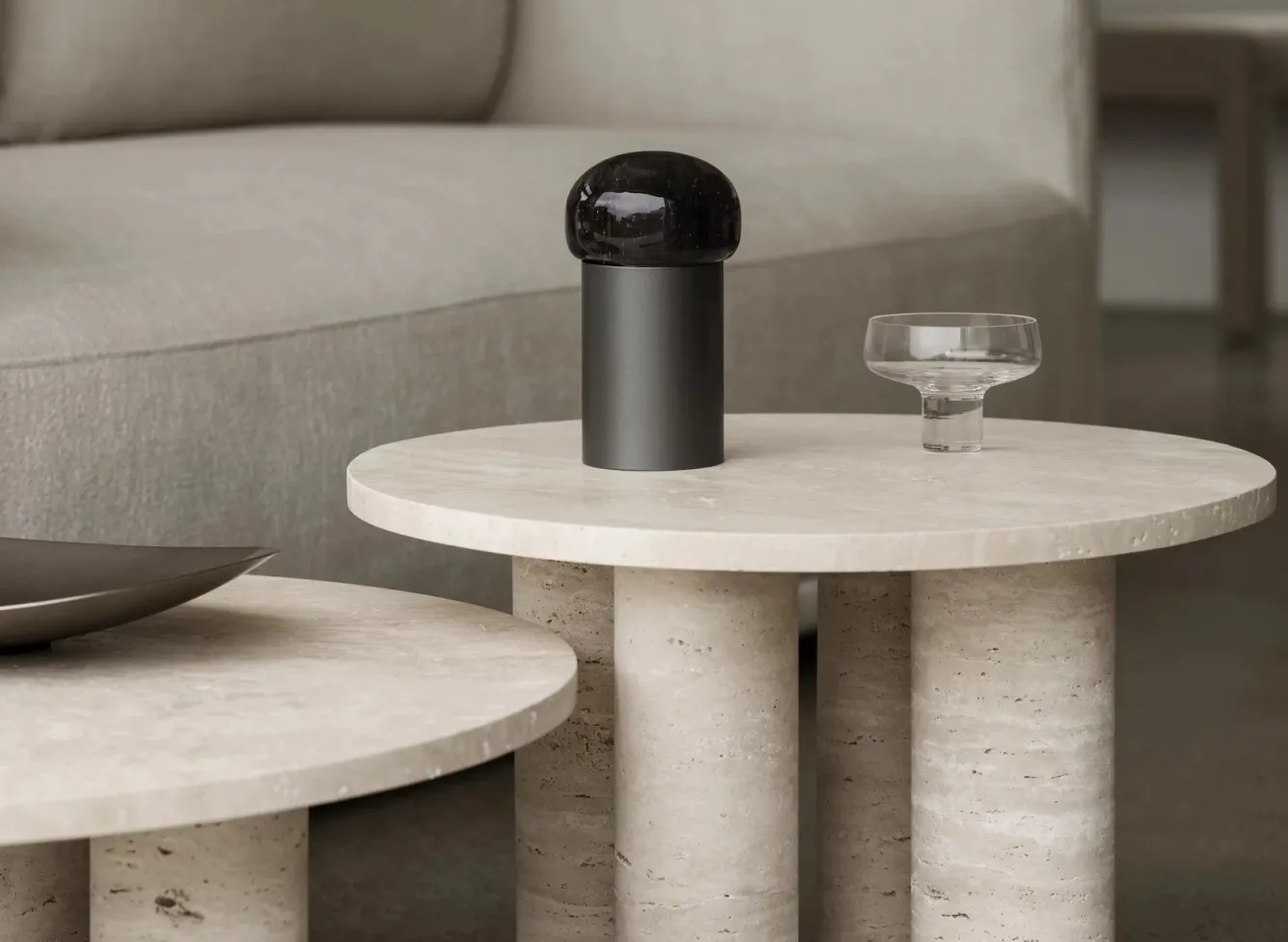 Blomus IRIS table lamp color Gunmetal (67043)