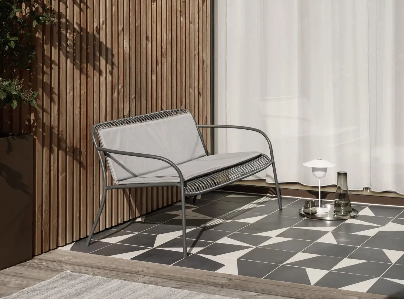 Blomus KIVA outdoor rug color Cloud Melange (small)