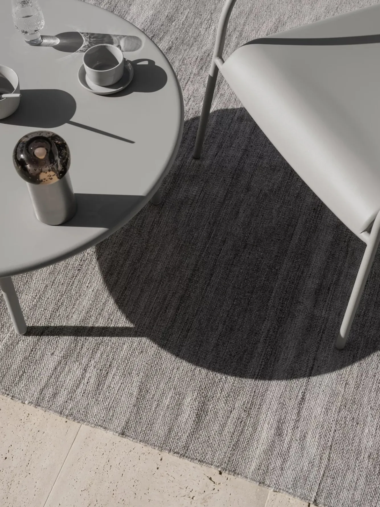 Blomus KIVA outdoor rug color Beige Melange (large)