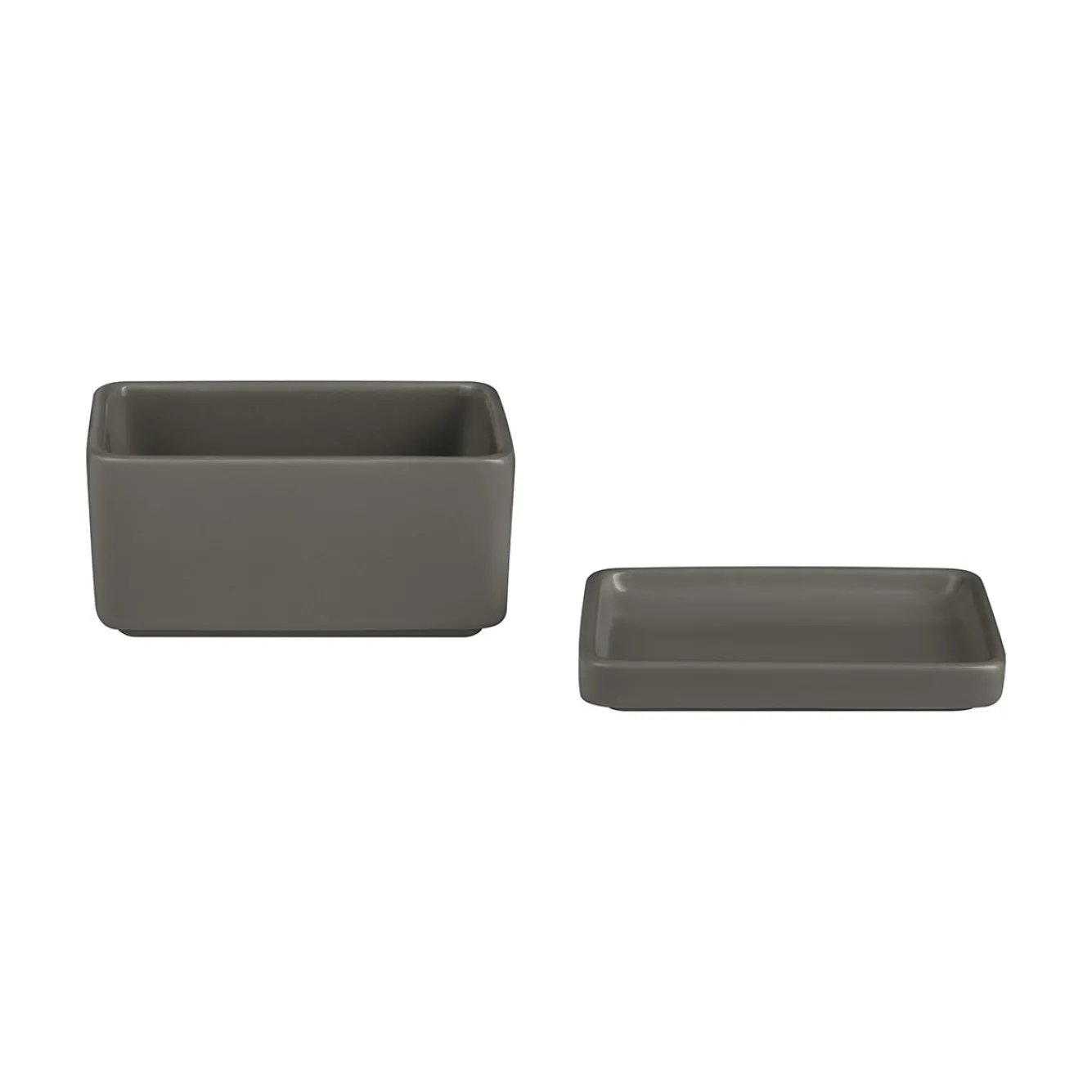 Blomus PILAR butter dish color Pewter (64370)