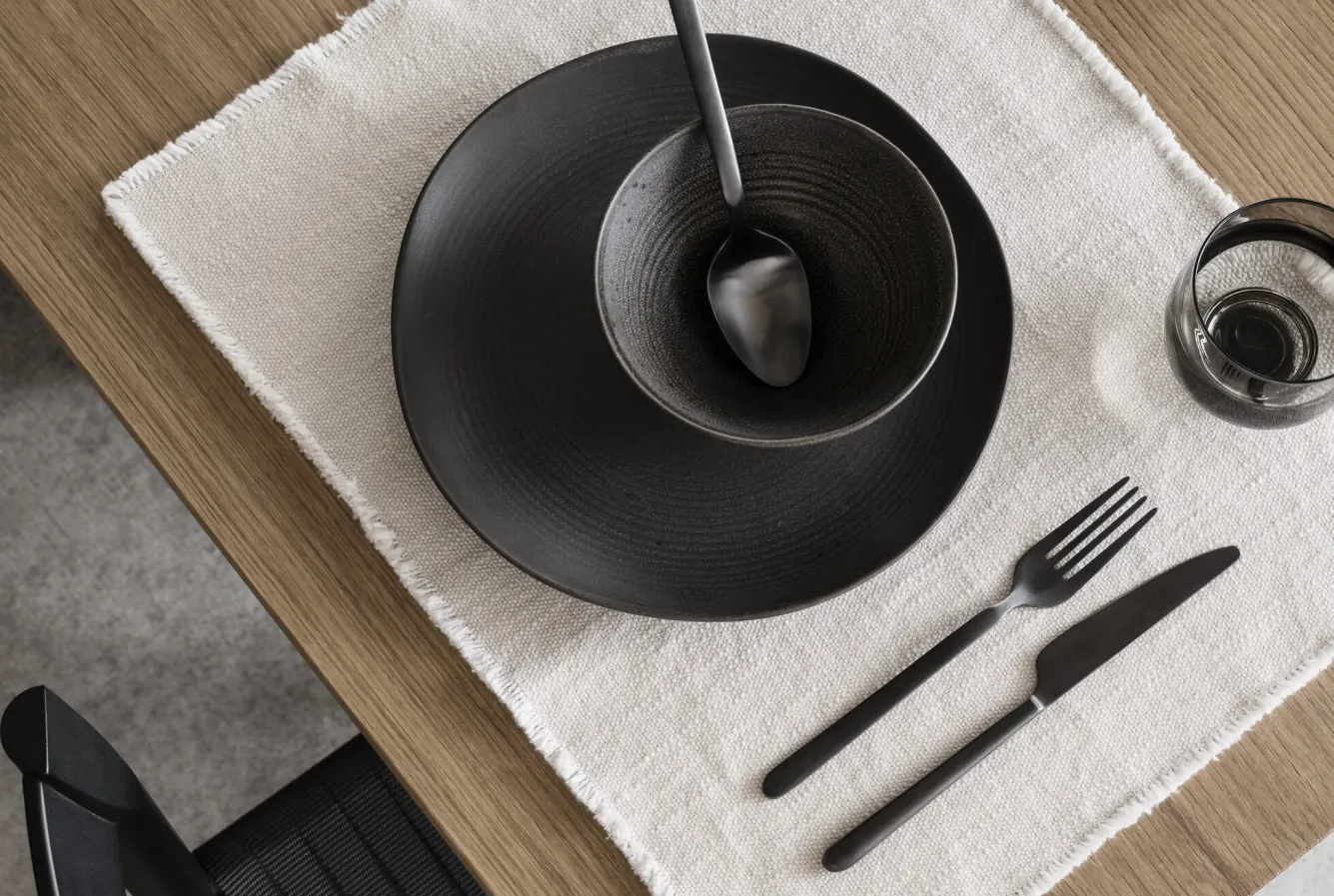 Blomus STELLA cutlery set 16-piece color Black - 64195
