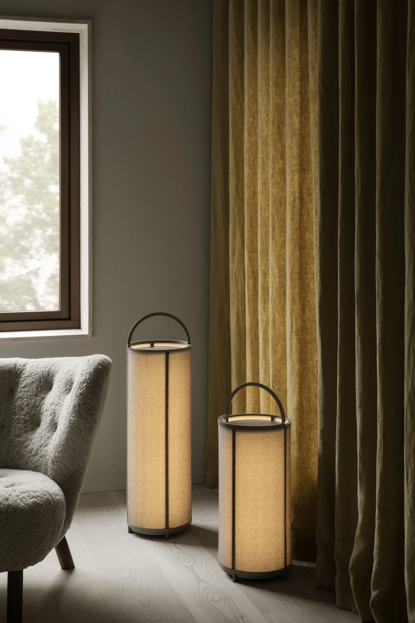 Blomus TAWA floor lamp color Stone (large) 66202