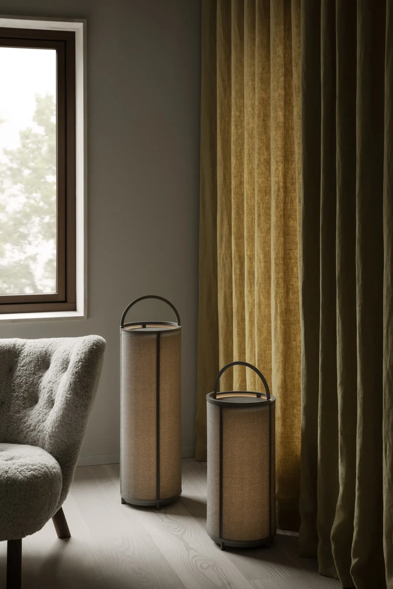 Blomus TAWA floor lamp color Stone (large) 66202