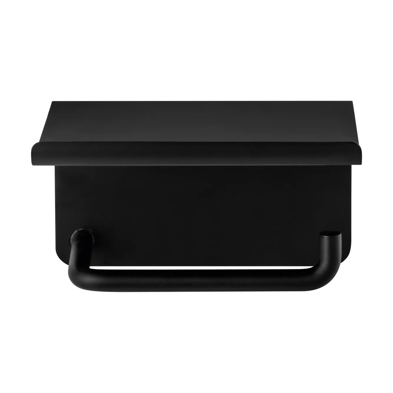 Blomus Toilet roll holder with platform MODO black (66456)