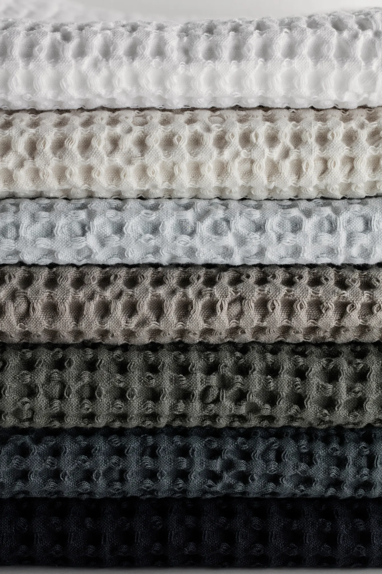 Blomus Towel CARO waffle pattern 50x100 cm color Black (66308)