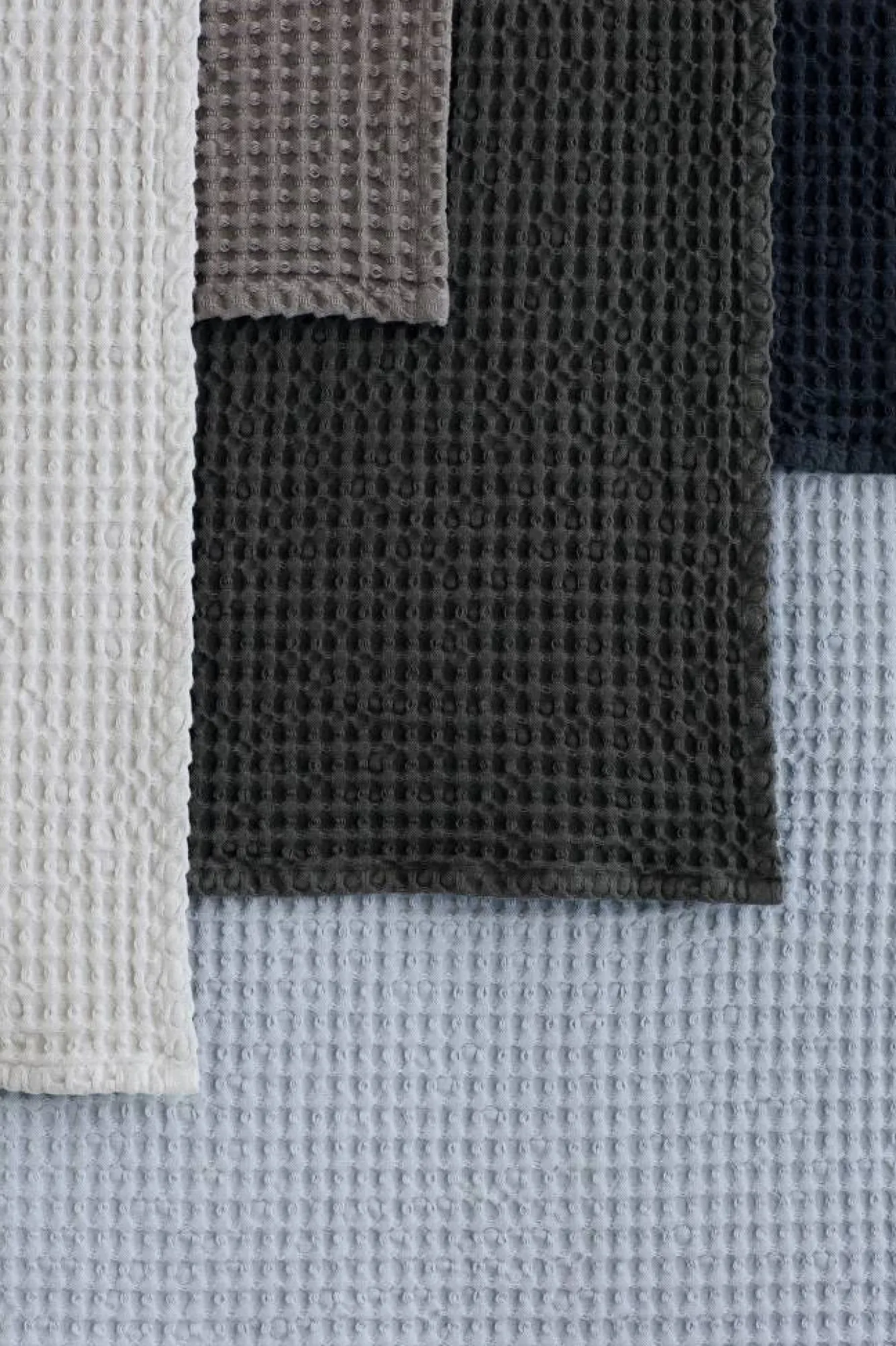 Blomus Towel CARO waffle pattern 50x100 cm color Ashley Blue (69183)