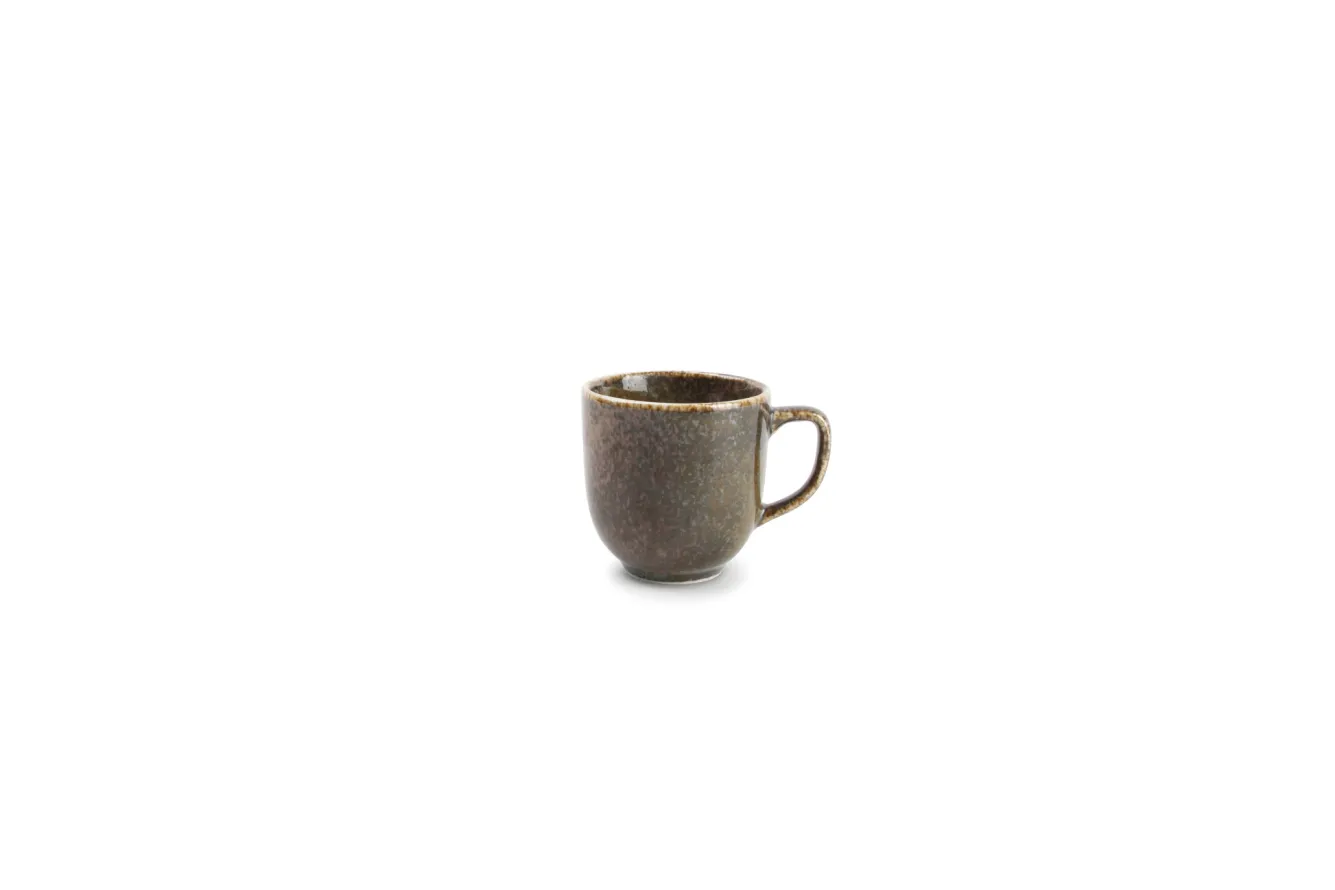 BonBistro CIRRO espresso cup and saucer - Green multi (740570 + 740575)