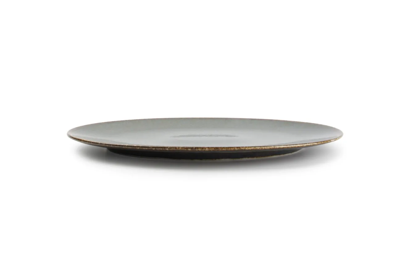 BonBistro CIRRO flat plate oval 30 cm - Green multi (740556)