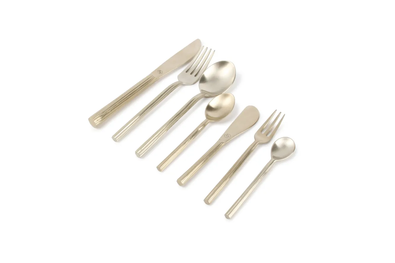Chic ORO dinner fork 18 cm brass 785322 (set/3)