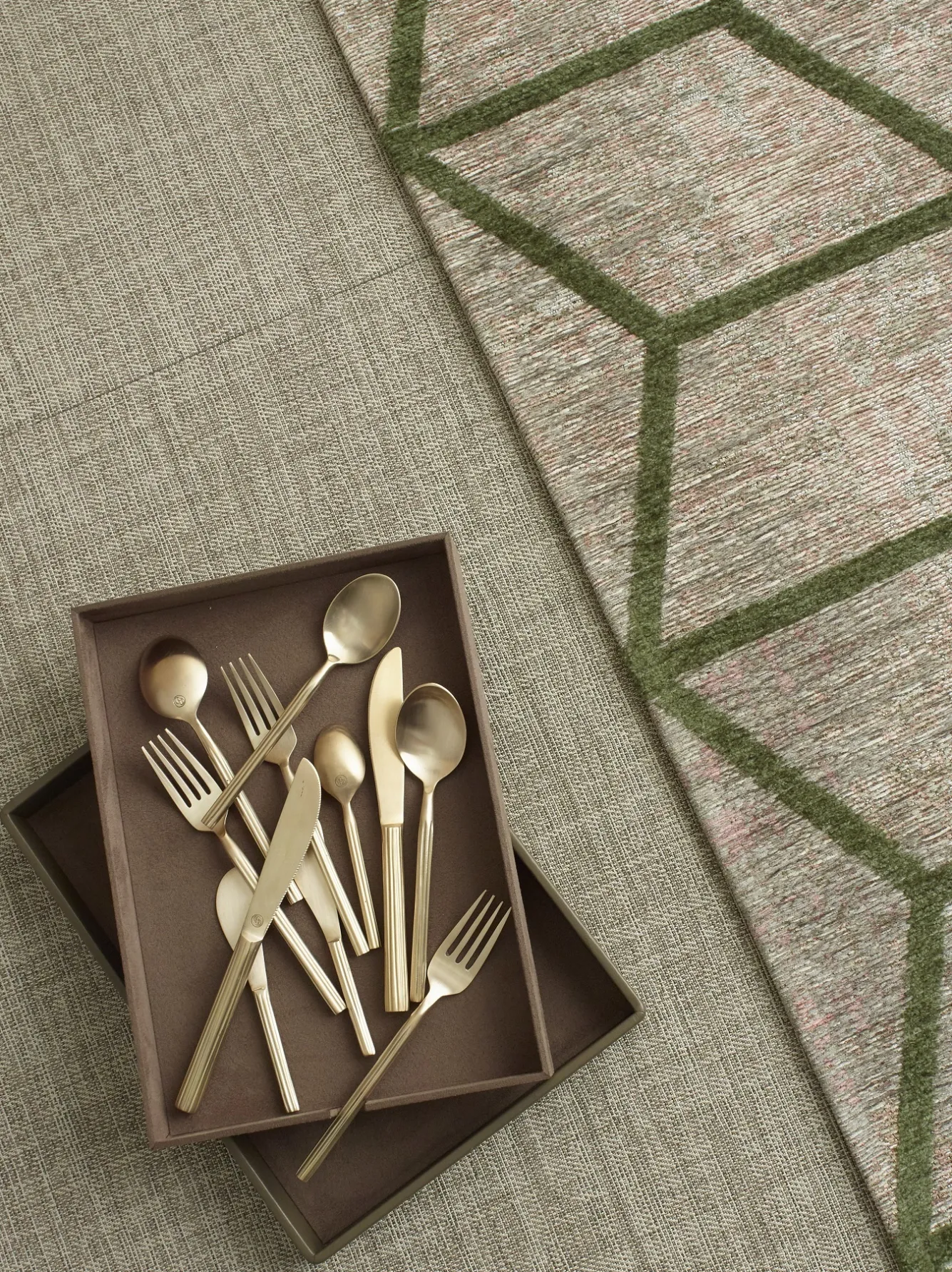 Chic ORO dinner fork 18 cm brass 785322 (set/3)