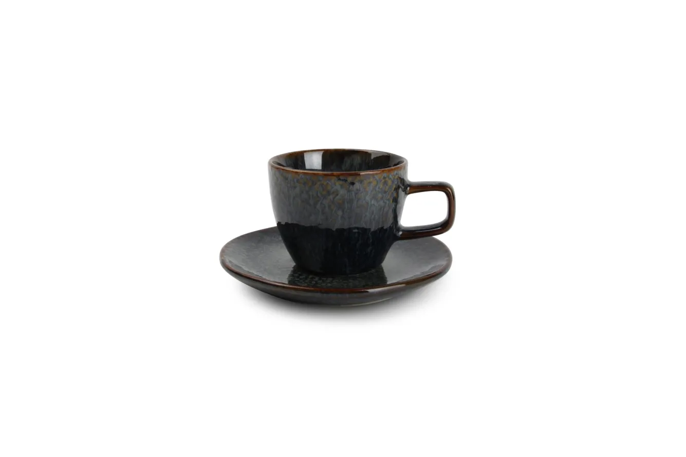 SP MIELO mocha cup and saucer 100 ml sapphire (set / 4) 840180
