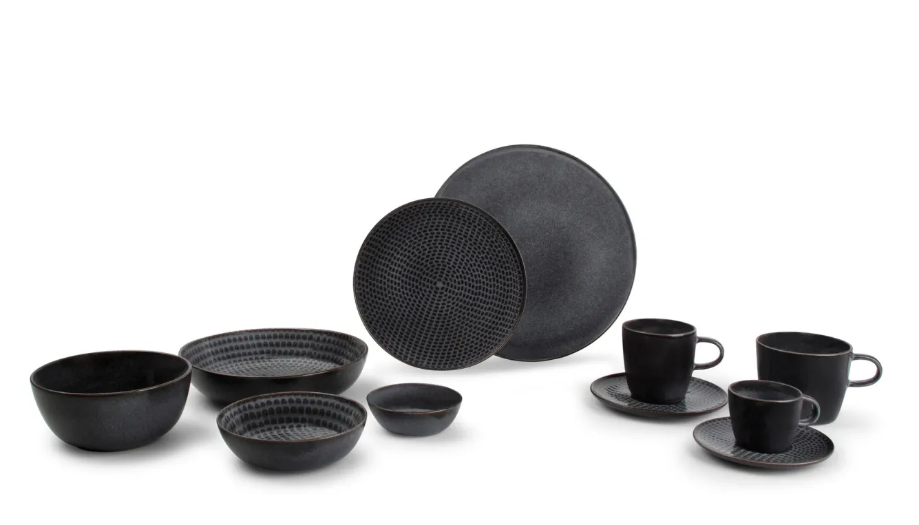 SP STITCH flat plate 26 cm gray (set/4) 850261
