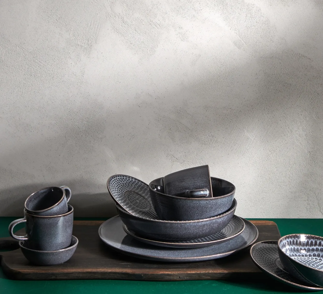 SP STITCH flat plate 26 cm gray (set/4) 850261
