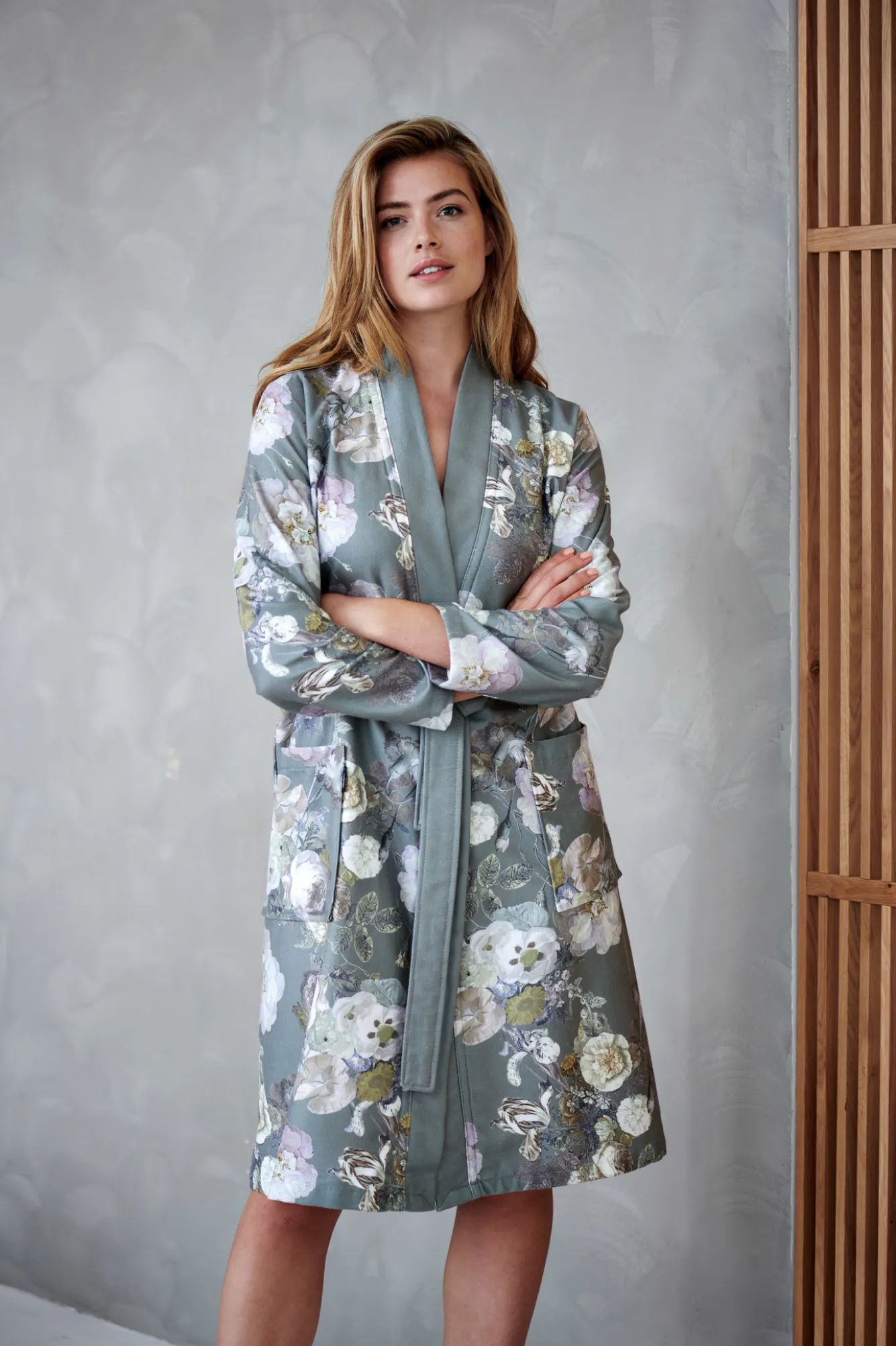 Vandyck Bathrobe ABBEY color Sand (BAGE22201)