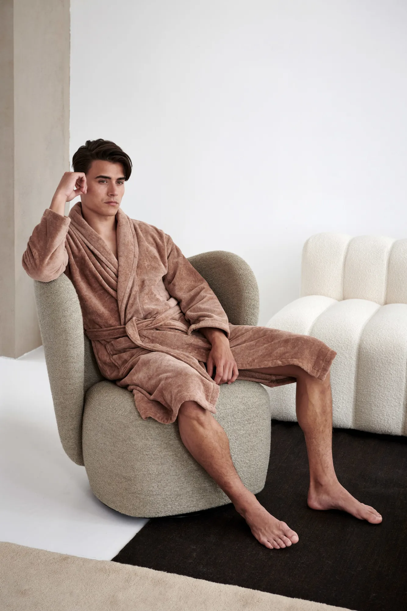 Vandyck Bathrobe PRESTIGE dark gray (BAPA19202)