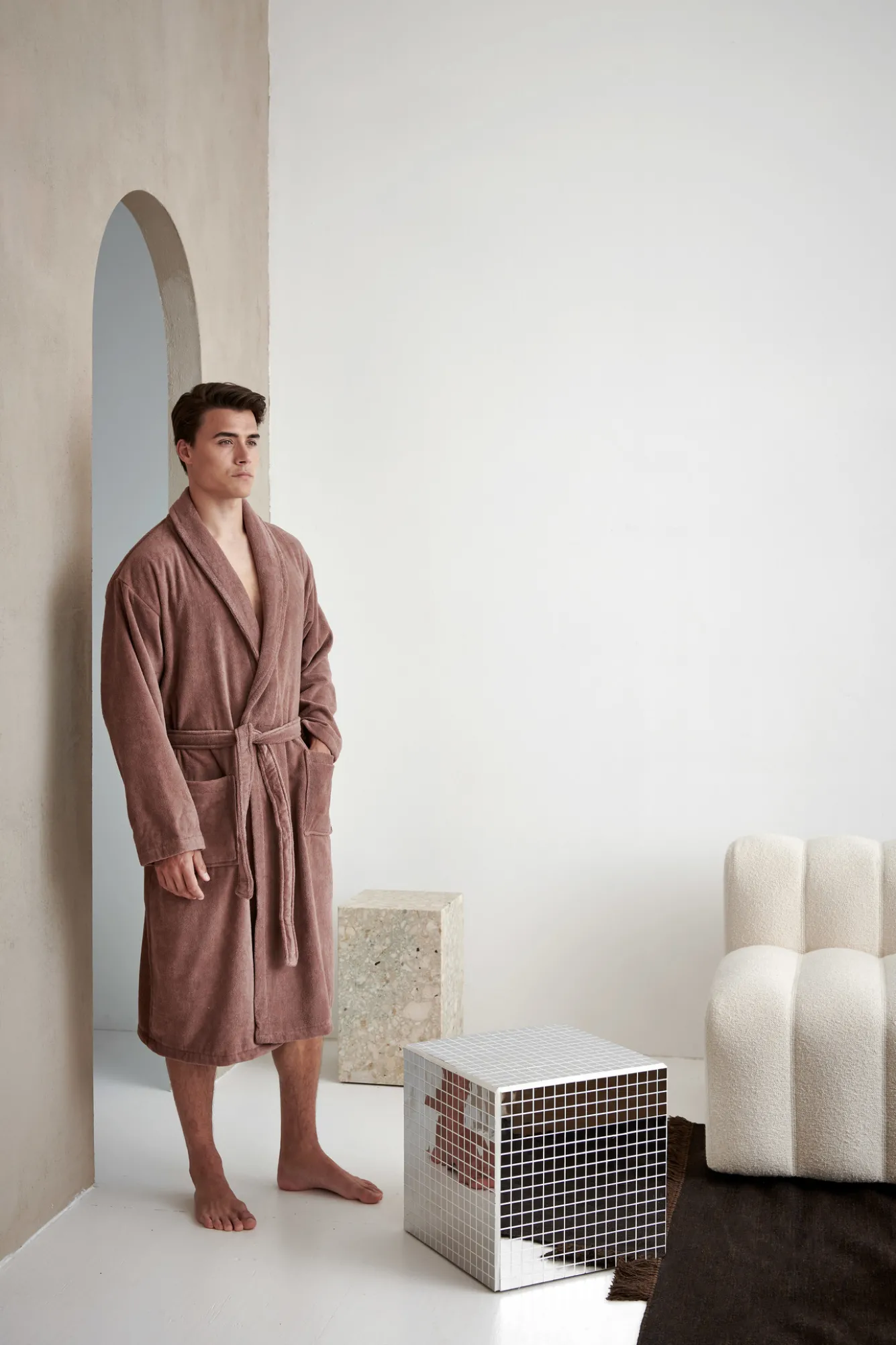Vandyck Bathrobe PRESTIGE dark gray (BAPA19202)