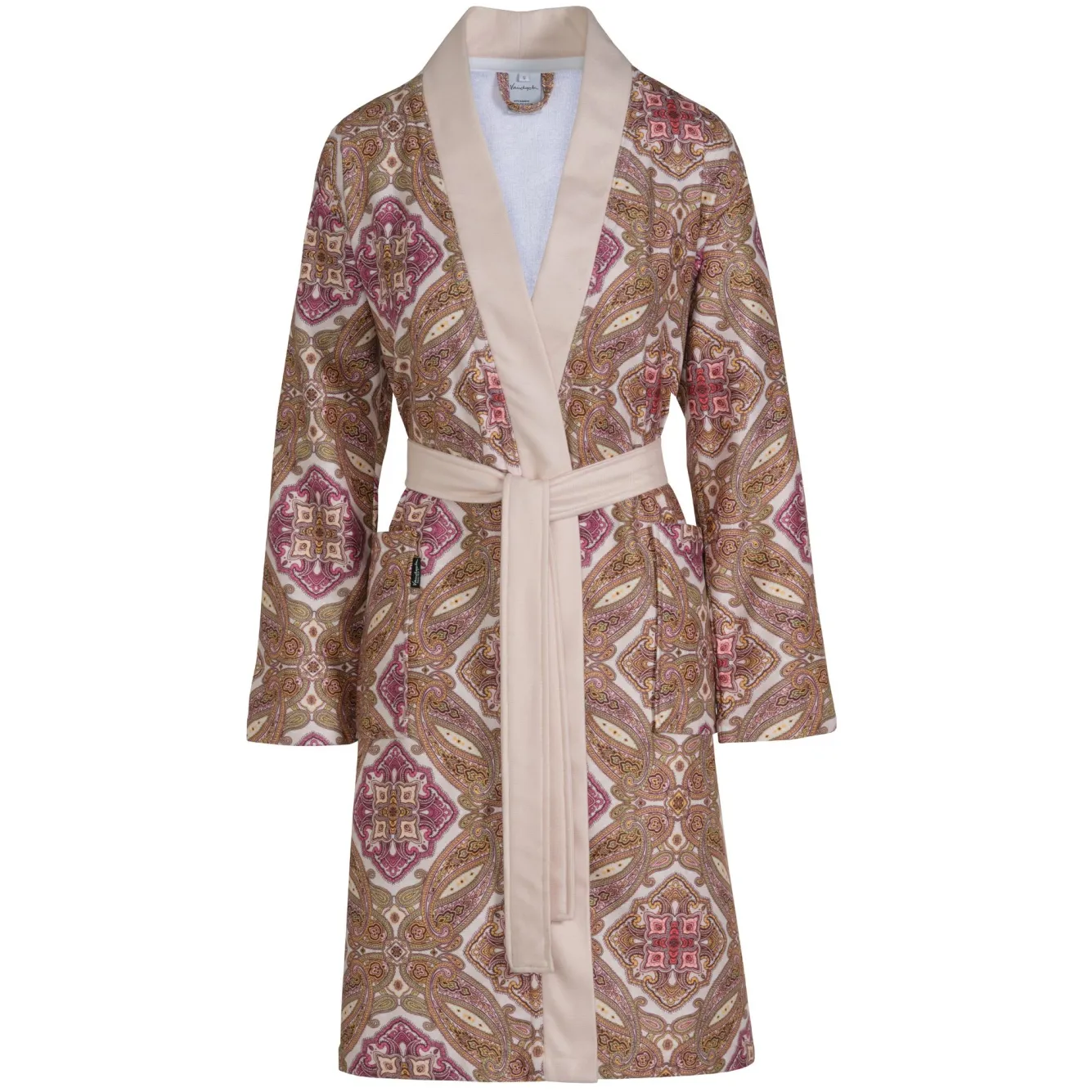 Vandyck Bathrobe RUBY color Apricot Blush