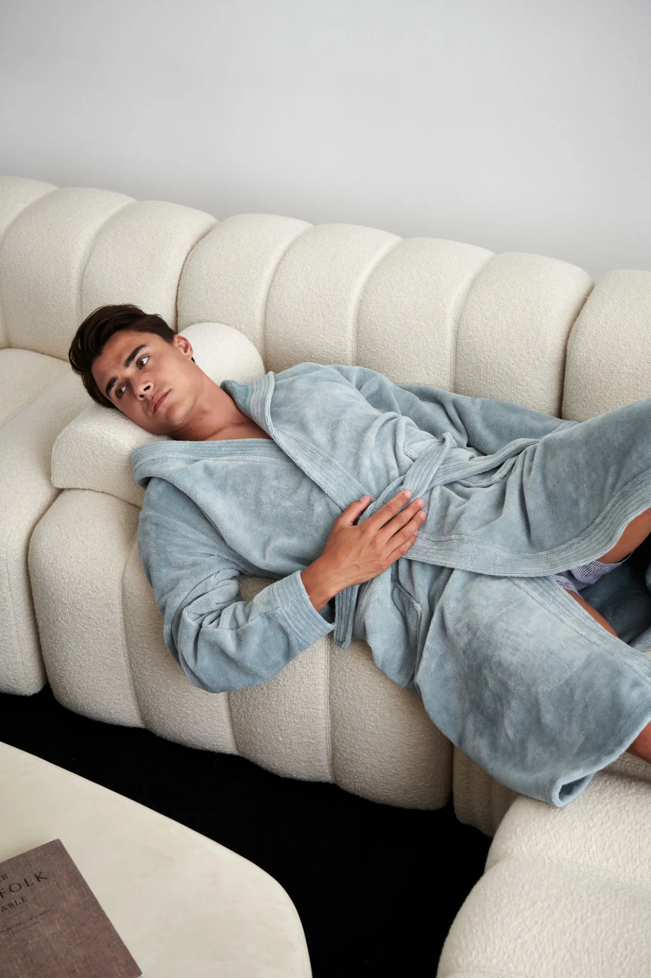 Vandyck Bathrobe TAYLOR color Pearl Blue (BAGE22205)