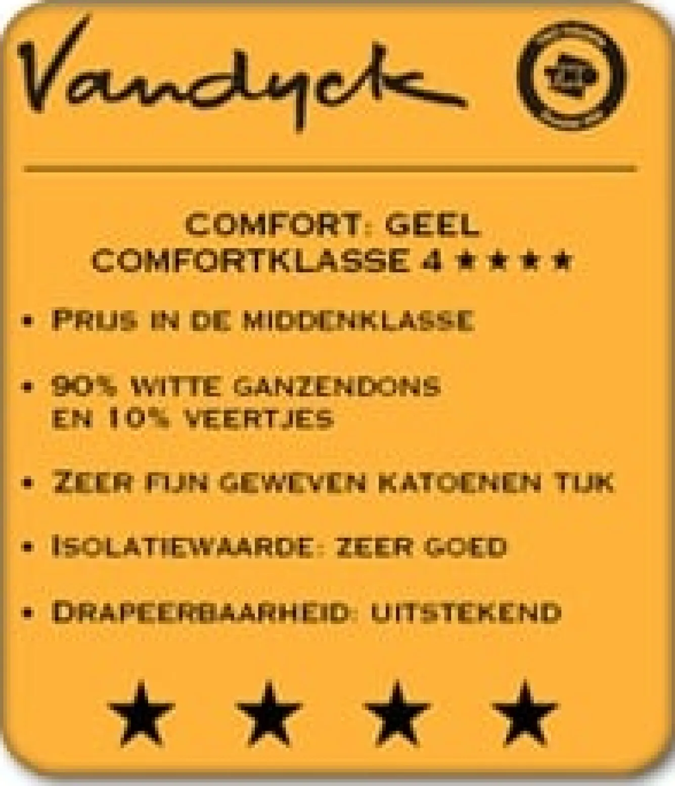 Vandyck Duvet 90% down ASTRO solo (BE001 510)