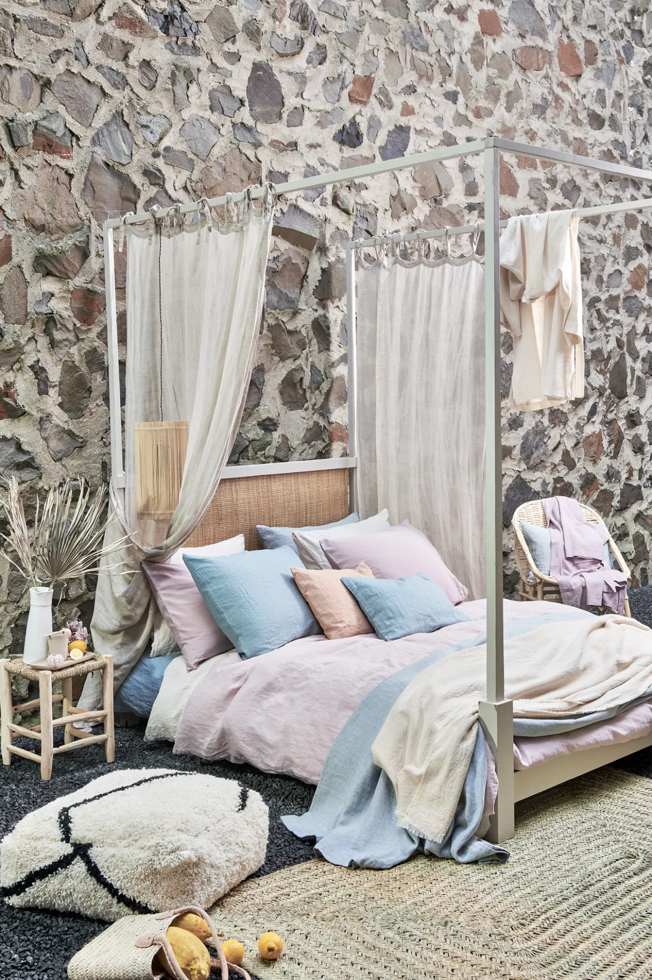 Vandyck Duvet cover PURE 07 Viola 140x220 cm (linen / satin cotton) PRSA17207