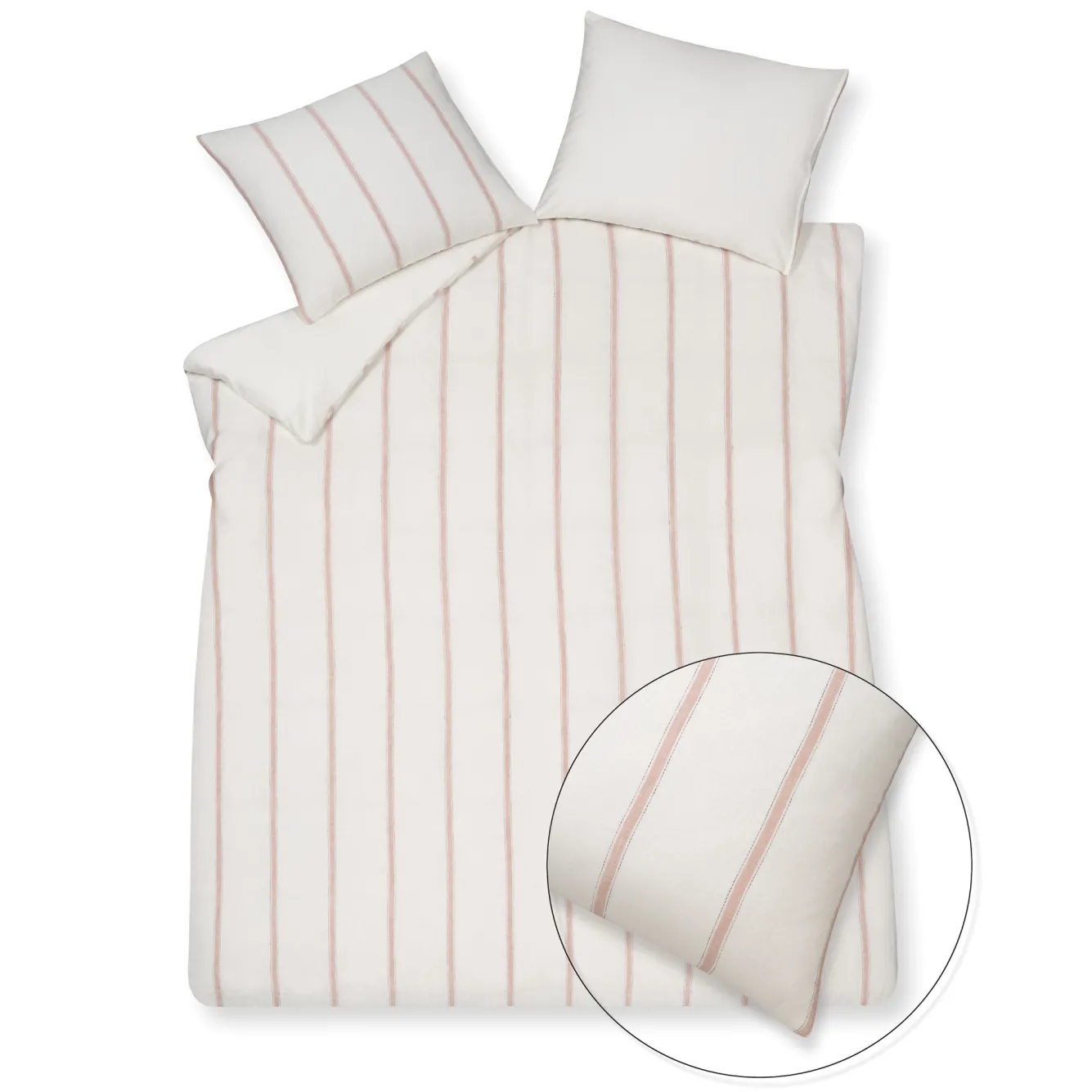 Vandyck Duvet cover PURE 77 Off White 140x220 cm (linen/cotton)