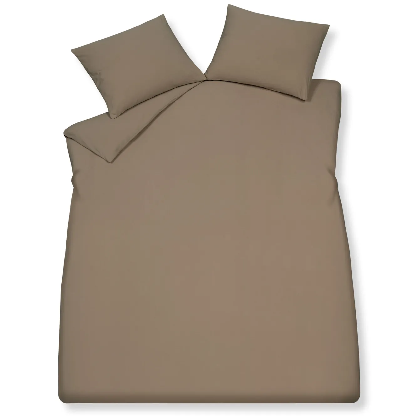 Vandyck Duvet cover PURE 66 Taupe 200x220 cm (hemp / cotton)
