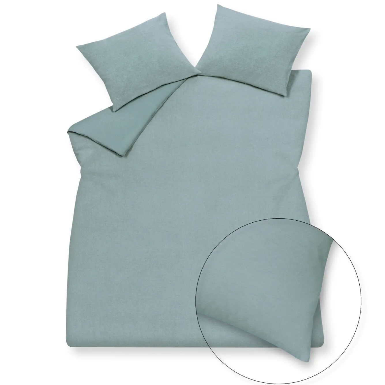 Vandyck Duvet cover PURITY 79 Pearl Blue 200x220 cm (linen / cotton) PUCO16179